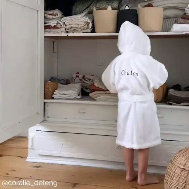Peignoir enfant Douceur Nature Bio Capuche