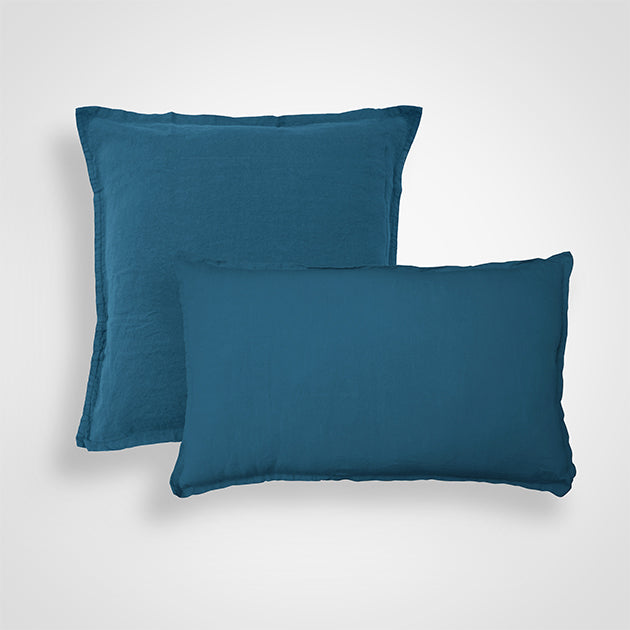 Enveloppe de coussin Rêve de Lin - Blanc Cerise 