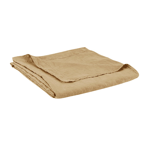 Drap plat Rêve de Lin - Blanc Cerise 