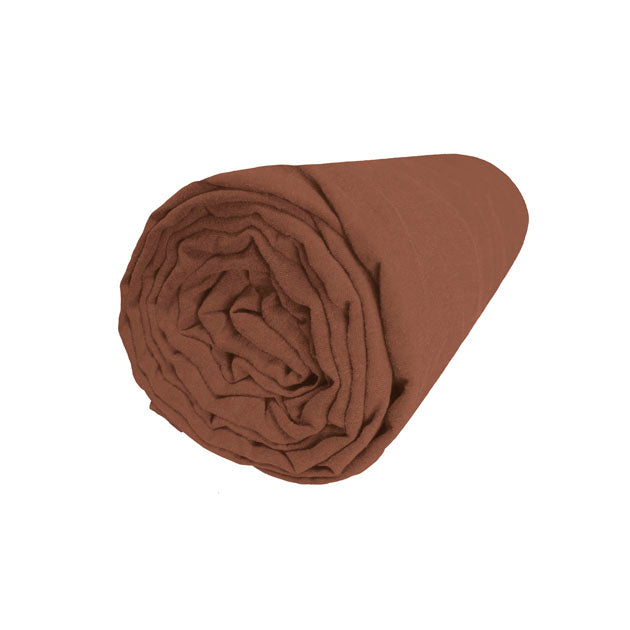 Drap Housse Rêve de lin - Blanc Cerise 