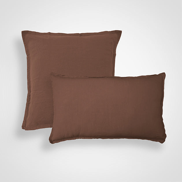 Enveloppe de coussin Rêve de Lin - Blanc Cerise 