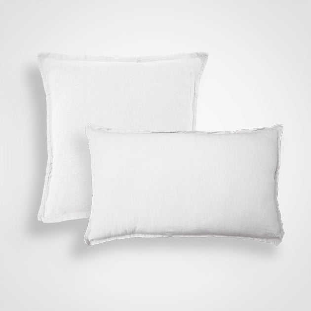 Enveloppe de coussin Rêve de Lin - Blanc Cerise 