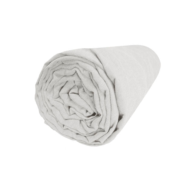 Drap Housse Rêve de lin - Blanc Cerise 