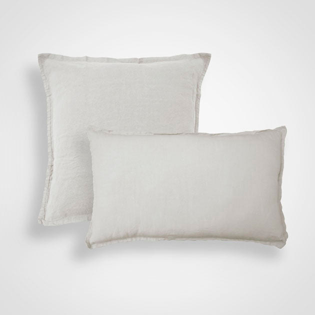 Enveloppe de coussin Rêve de Lin - Blanc Cerise 