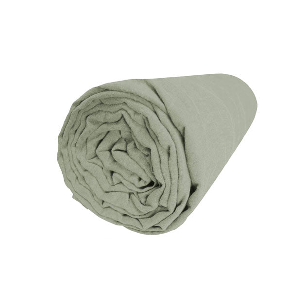 Drap Housse Rêve de lin - Blanc Cerise 
