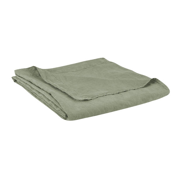 Drap plat Rêve de Lin - Blanc Cerise 