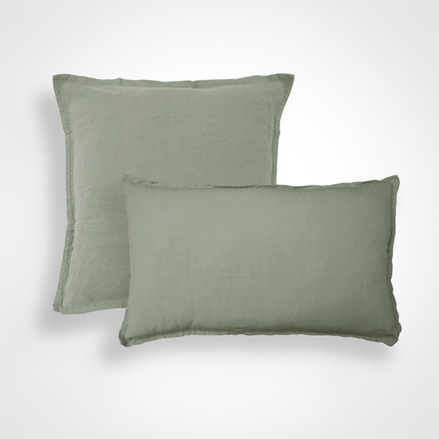Enveloppe de coussin Rêve de Lin - Blanc Cerise 