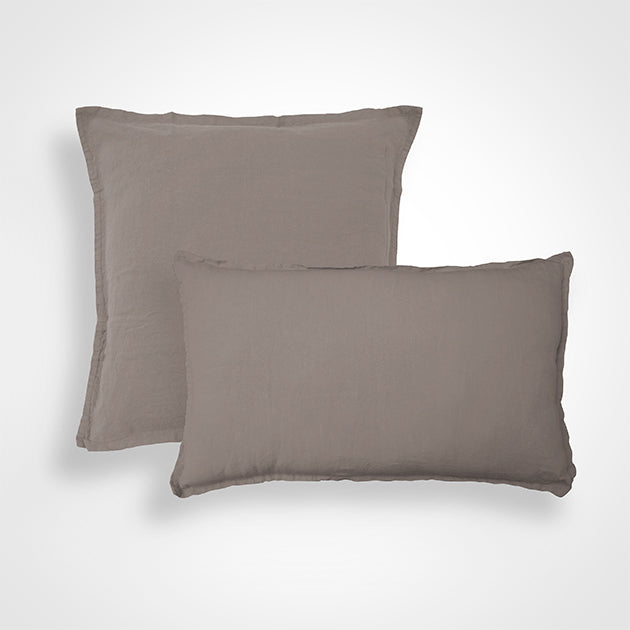 Enveloppe de coussin Rêve de Lin - Blanc Cerise 