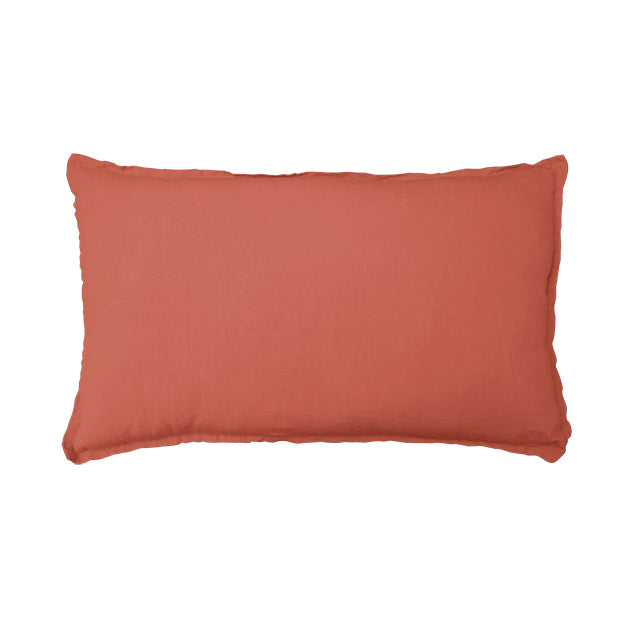 Enveloppe de coussin Rêve de Lin - Blanc Cerise 