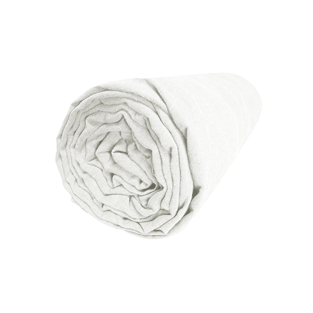 Drap Housse Rêve de lin - Blanc Cerise 