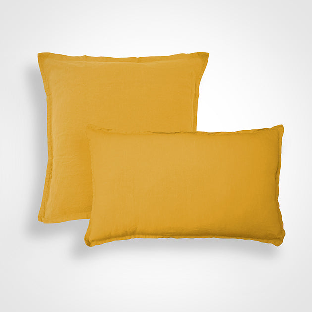 Enveloppe de coussin Rêve de Lin - Blanc Cerise 