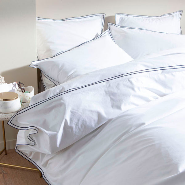 Housse de couette Simplicité Chic - Blanc Cerise