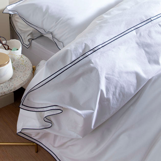 Housse de couette Simplicité Chic - Blanc Cerise 