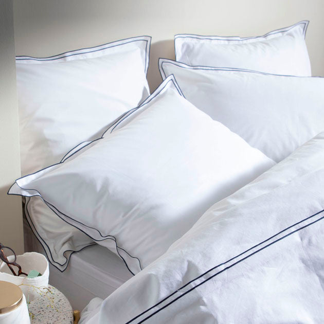 Housse de couette Simplicité Chic - Blanc Cerise 