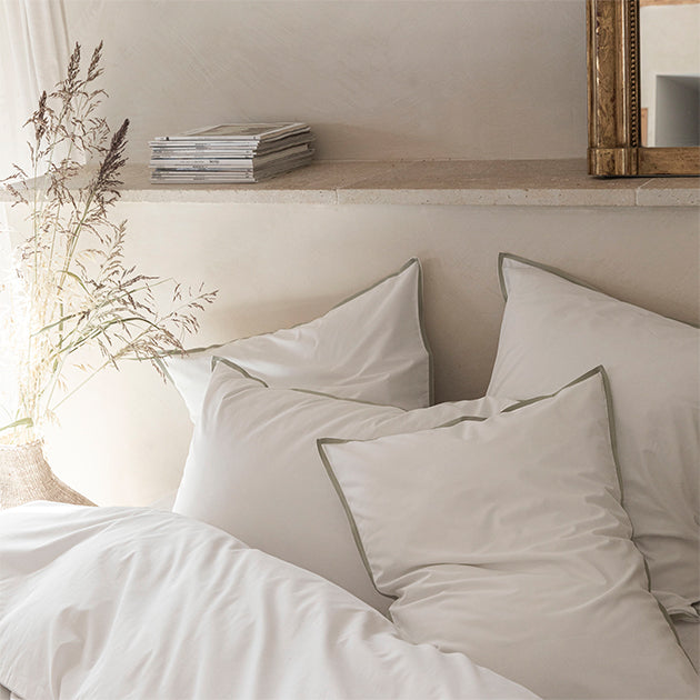 Taie d'oreiller Volupte Pure - Blanc Cerise 