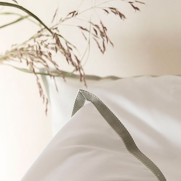 Taie d'oreiller Volupte Pure - Blanc Cerise 