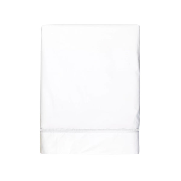 Drap plat Volupte Pure - Blanc Cerise