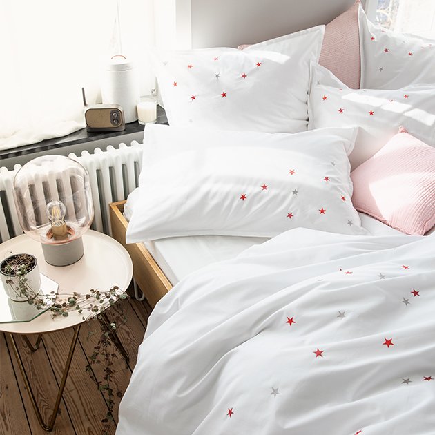 Housse de couette Songe d'une Nuit d'Été - Blanc Cerise 