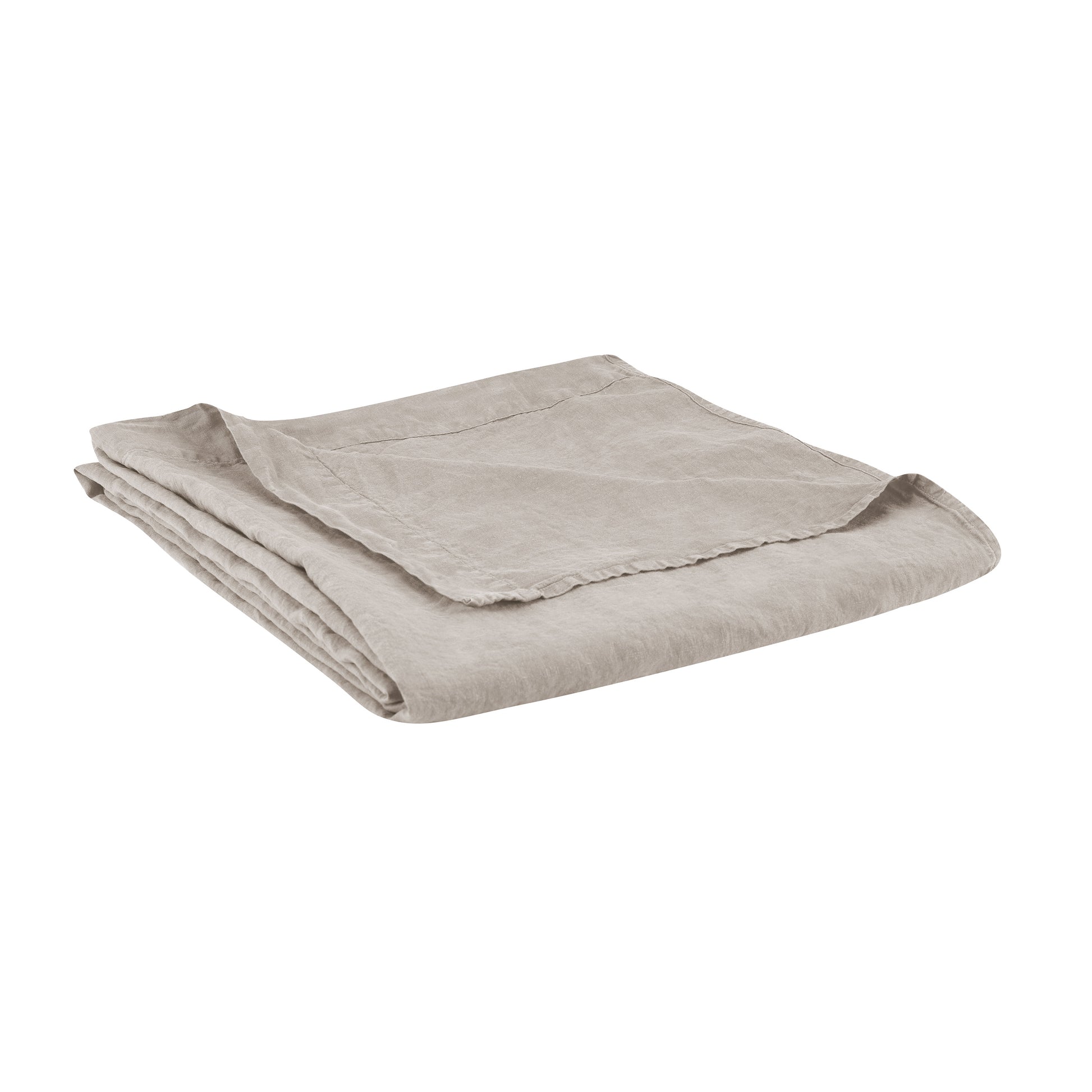 Drap plat Rêve de Lin - Blanc Cerise 